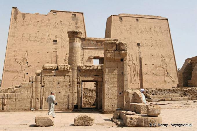 View of the Mammisi, devoted to Ihi god, son of Horus and Hathor, Edfu - Egypt