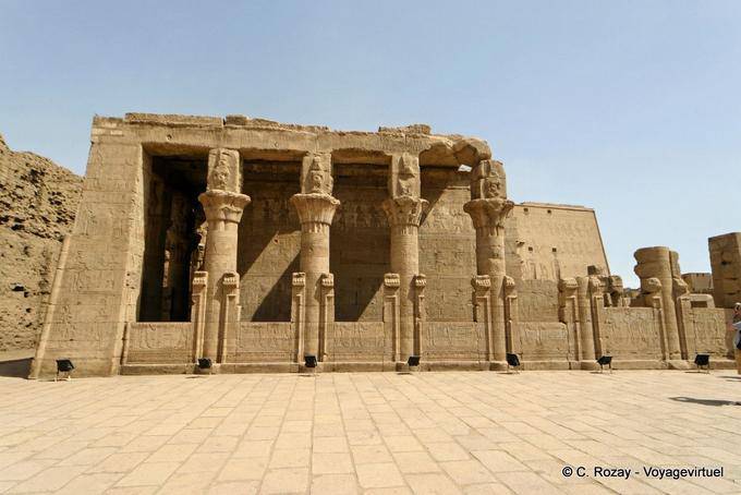 The place of delivery or mammisi, exterior view, Edfu temple - Egypt