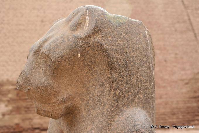 Goddess Menhit (Menhyt), consort of Khnum, Esna Temple - Egypt