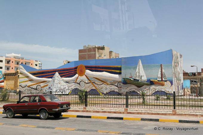 Fresco in the city, Hurghada - Egypt