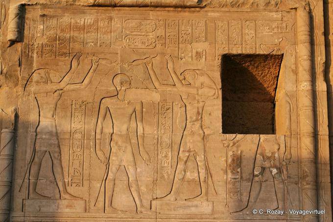 Sobek and Haroeris Ptolemy temple of Kom Ombo - Egypt