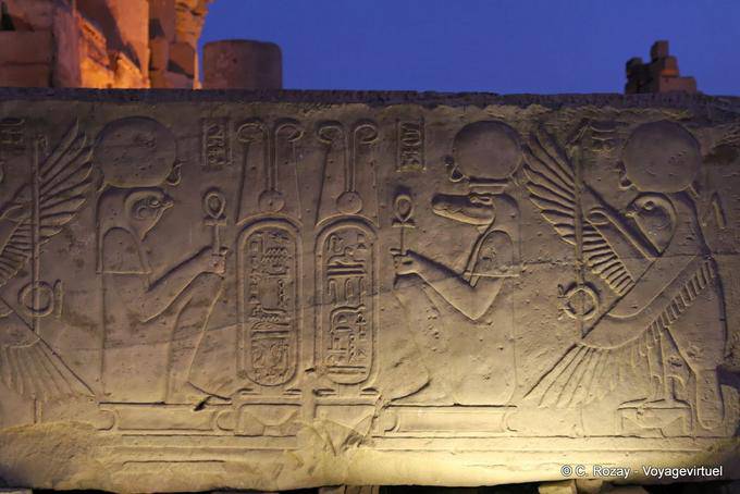Architrave, Horus and Sobek Temple of Kom Ombo - Egypt