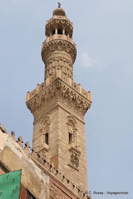 Minaret of Khan el-Khalili, structure, Cairo - Egypt