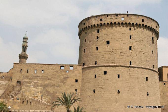 The tower of the Citadel of Saladin, Cairo - Egypt