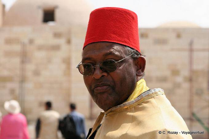 Portrait of the man in the fez, Cairo - Egypt