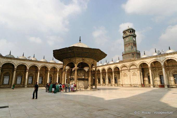 Courtyard and Sabil, Mohammed Ali Mosque, Cairo - Egypt