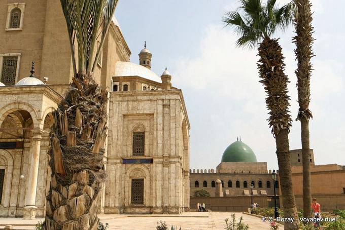 Mehemet Ali and right side of the mosque Year Mohamad Nasr, Cairo - Egypt