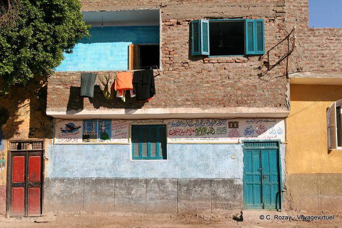 Colors for home graffiti, Luxor - Egypt