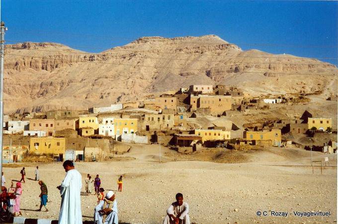 Qurna village panorama - Egypt
