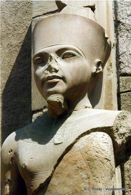Statue of Amun in the face of Tutankhamun, Karnak Temple - Egypt