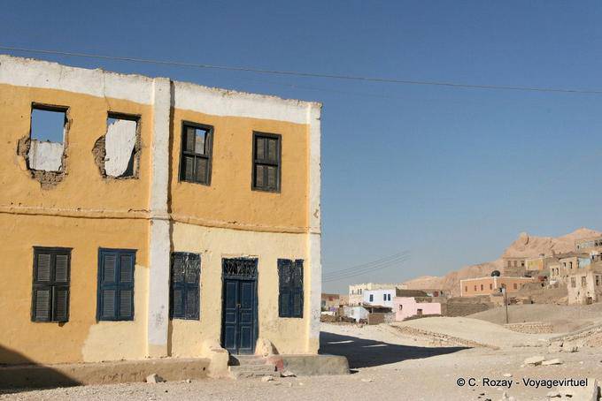 House for destruction, Qurna, West Bank of Luxor - Egypt