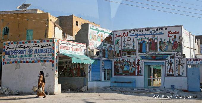 Facade painting, Qurna, Hatshepsut for alabaster - Egypt