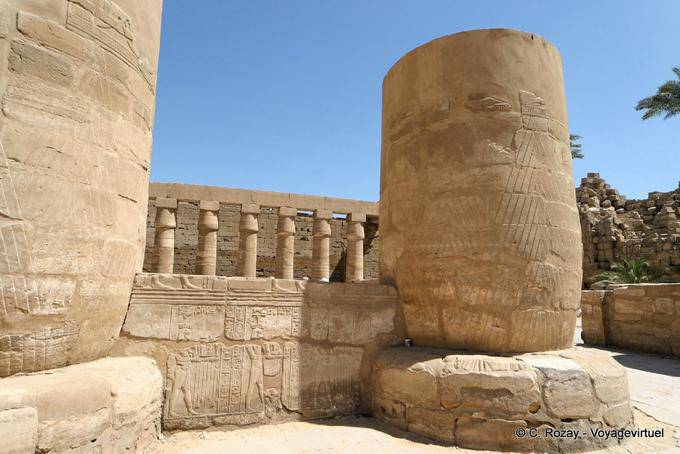 Temple of Amon, the first courtyard, Karnak - Egypt