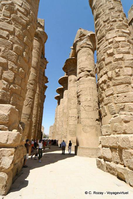 Entrance to the large pillared hall, Temple of Amun, Karnak - Egypt