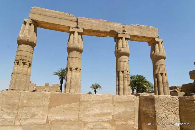 Closed lotus columns, city of Mut, Karnak Temple - Egypt