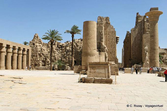 Great Ethiopian court or court of Karnak temple - Egypt