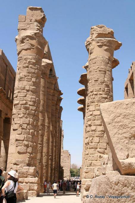 Stacked stone columns, Karnak Temple - Egypt