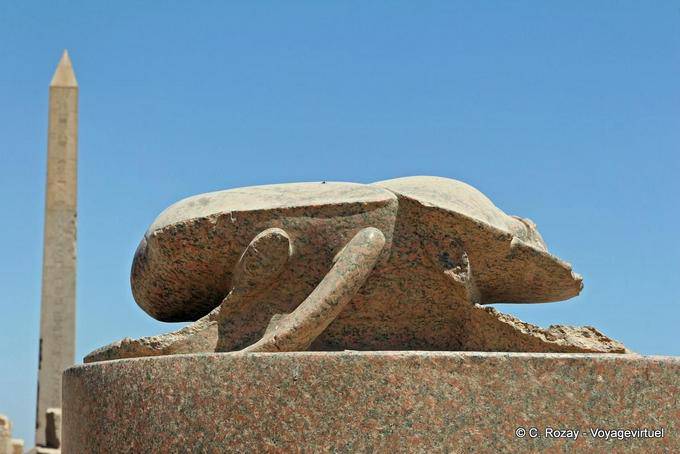 God Khepri representation, the sacred scarab, Karnak Temple - Egypt