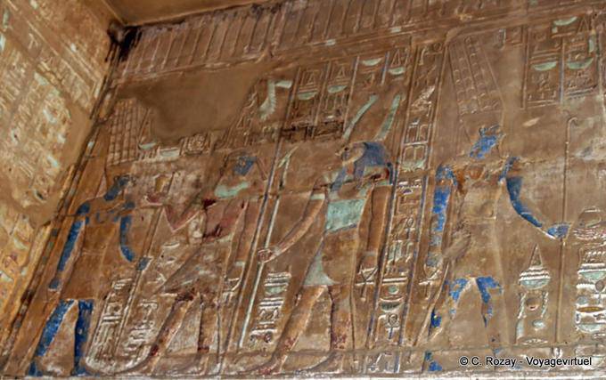 Polychrome decorated room Akh-menu, Karnak Temple - Egypt