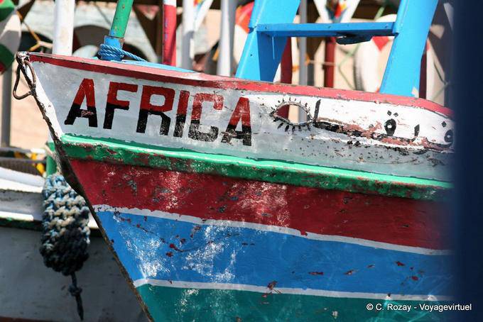 Bow of the boat Africa, Luxor - Egypt