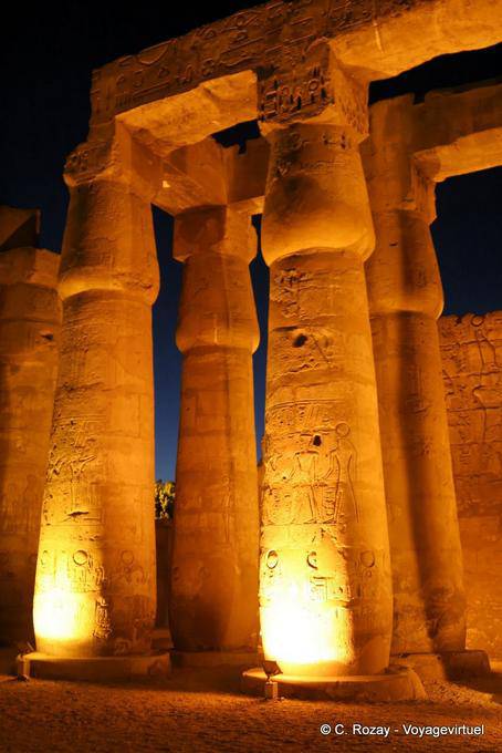 Papyrus columns among the oldest, Luxor - Egypt