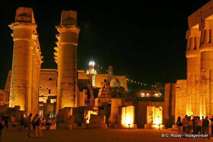 In the courtyard of Ramses, Luxor Temple - Egypt
