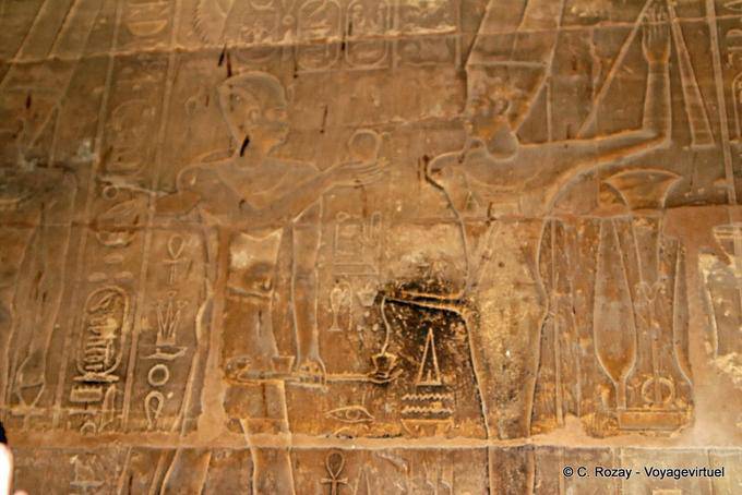 Offering to Amun ithyphallic, Luxor Temple - Egypt