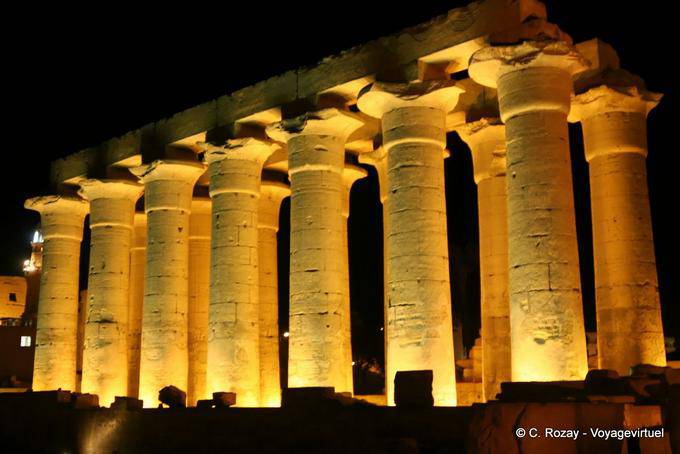 Colonnade erected at the time of Tutankhamen, Luxor - Egypt