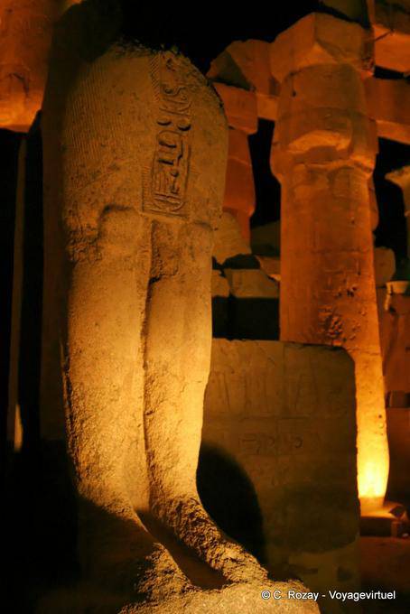 Down truncated statue, Luxor Temple - Egypt