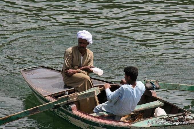 A rowing on the Nile - Egypt