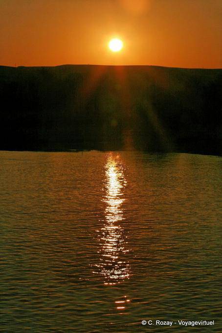 Sunset on the Nile during the cruise - Egypt