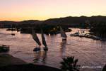 Evening lights, Aswan, Egypt.