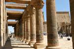 West portico of columns, Temple of Philae, Egypt.