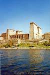 The temple of Isis, seen from the river, Philae, Egypt.