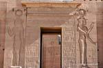Outer side of the second pylon of the temple of Isis, Philae, Egypt.