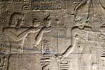 Bas-relief of the chamber of the temple of Isis, Philae, Egypt.
