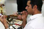 Glass blowing, Aswan, Egypt.