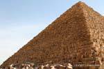 The degrees of local limestone of the Pyramid of Menkaure, Egypt.