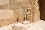 Statue of Horus disfigured Giza Necropolis, Egypt.