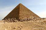 Southwest corner of the pyramid of Menkaure, Giza, Egypt.