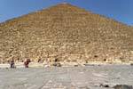 Platform between stone and sky, the Great Pyramid of Khufu, Egypt.