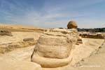 The tail of the Sphinx, Giza, Egypt.