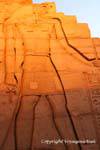 Recessed relief of Haréoris (Horus the Elder), Temple of Kom Ombo, Egypt.