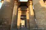 Papyrus columns of the deuxière Hypostyle Hall, Temple of Kom Ombo, Egypt.