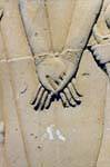 Raised hands of great finesse, Kom Ombo Temple, Egypt.
