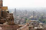 Minartes seen from the Citadel, Cairo, Egypt.