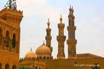 Forest of minarets, Al-Azhar Mosque, Cairo, Egypt.