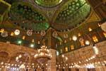 Inside the mosque, Mehmet Ali, called the Alabaster Mosque, Cairo, Egypt.