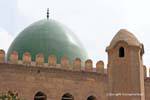 Green dome of the mosque Year Mohamad Nasr, Cairo, Egypt.