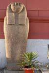 Smooth statue outside the Egyptian Museum, Cairo, Egypt.